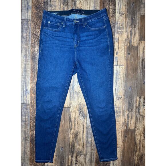 Size 14R Torrid Premium Sky High Skinny Jeans Dark Wash Women’s - Picture 1 of 3